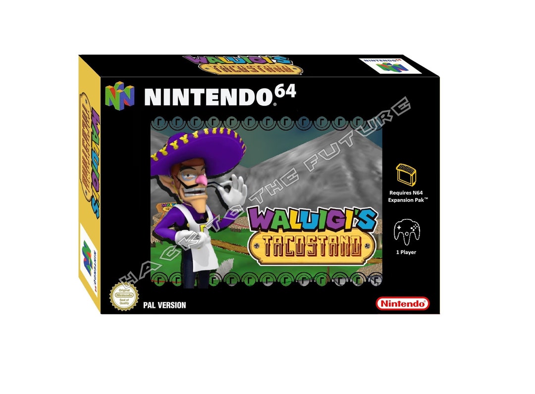 Wa Luigi's Taco Stand N64 Box Custom Design - PAL, USA or Australian ...