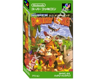 Super Donkey Kong Super Famicom Box Manual and Tray - Etsy