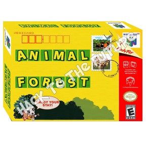 Animal Forest N64  Box and Tray - Gamer Gift for Men Boyfriend Gift
