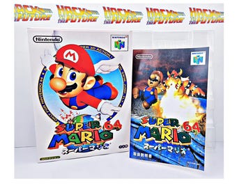 Super Mario 64 N64 Japanese Reproduction Box Tray: Retro Game