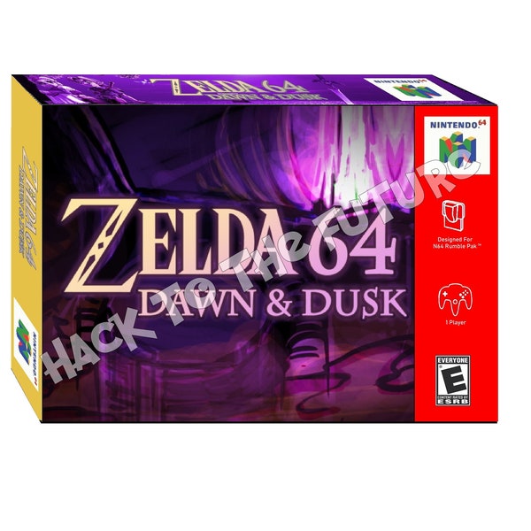 N64  Box and Tray - Zelda 64 Dusk and Dawn Gamer Gift for Men Boyfriend Gift