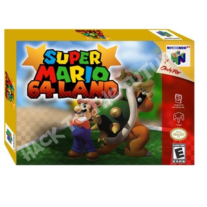 Super Mario 64 Land N64 Box and Tray -  Gamer Gift for Men Boyfriend Gift