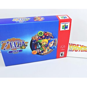 Legend Of Zelda Oracle of Ages N64  Box and Tray - Gamer Gift for Men Boyfriend Gift