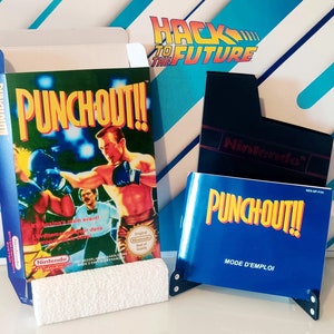 Punchout PAL NES Box Manuale Custodia antipolvere Francese Inglese FAH