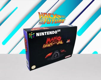 Mario Escape from Jail N64 Caixa e Bandeja Personalizadas
