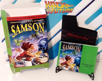 Little Samson NES Box Manual Dust Sleeve