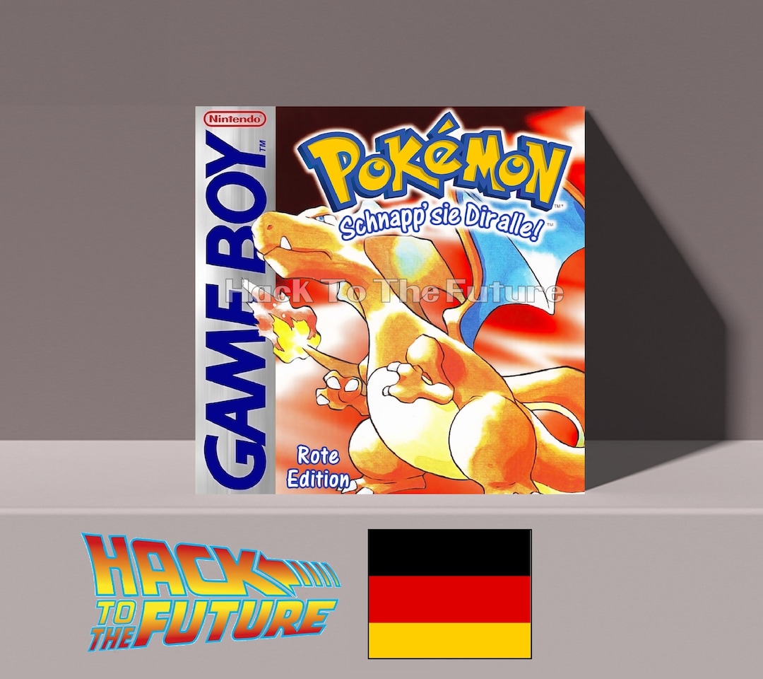 Pokémon Rote Edition Box and Tray Pokémon Red Game Boy Box Gamer Gift ...