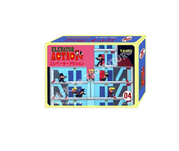 Elevator Action - Version Japonaise Famicom - État Correct, Jouable