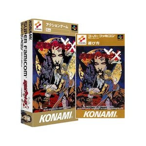 Castlevania Dracula X Manual  Super Famicom Box Manual and Tray