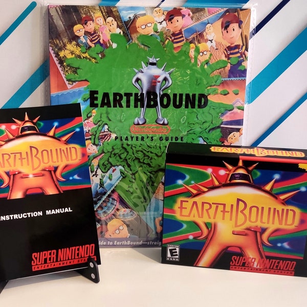 Earthbound SNES Box, Manual & Strategy Guide