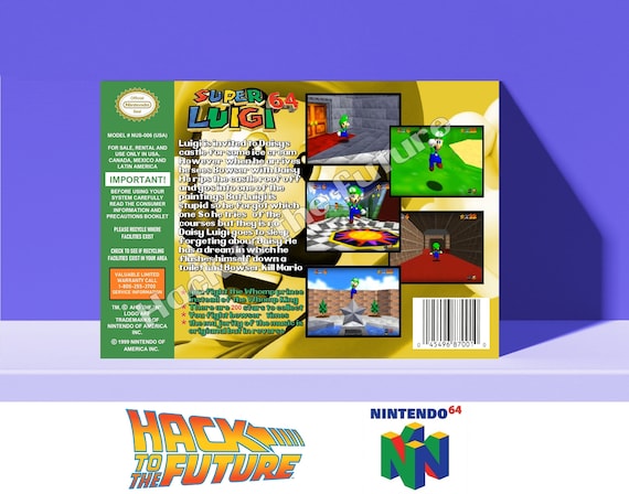 Super Luigi 64 N64 Box and Tray Custom - Etsy Finland