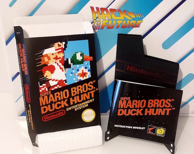 Super Mario Bros Duck Hunt NES Box Manual Dust Sleeve - Etsy Canada