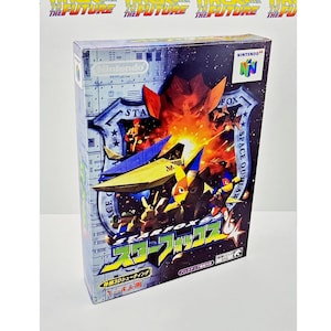 Star fox 64 N64 Japanese Reproduction Box & Tray | Custom Nintendo 64 Game Box | Retro Game Collector Gift スターフォックス64 Sutā Fokkusu Rokujūyon