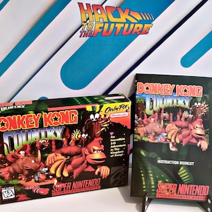 Boîte et mode d&#39;emploi de Donkey Kong Country - SNES édition États-Unis