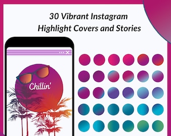 Destacados de Instagram, Destacados de Instagram Rosa, Iconos destacados, Portadas destacadas de Instagram, Historia de Instagram, Portadas destacadas vibrantes