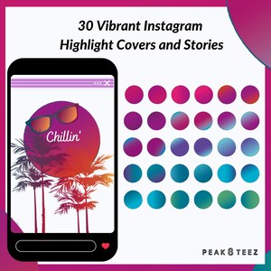 Instagram Highlights, Instagram Highlights Pink, Highlight Icons, Instagram Highlight Covers , Instagram Story, Vibrant Highlight Covers
