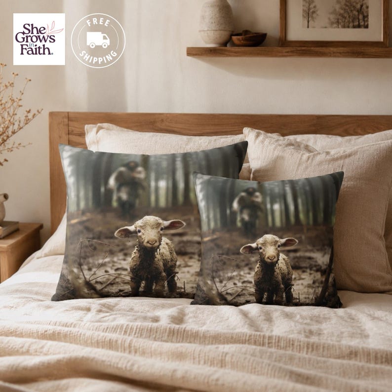 sofa cushion cover, sofa cushion covers with zipper, sofa cushion slip cover, sofa cushion covers, pillow cover, throw pillow cover, polyester cushion, decorative cushions, jesus and the lamb, square cushion cover, square pillow,