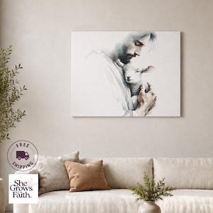 jesus art
Christian wall art
Jesus and the Lamb
christian canvas art
Watercolor Jesus print
jesus picture
christian gift
faith based art
jesus image art
he left the 99
yeshua art
unique watercolor art