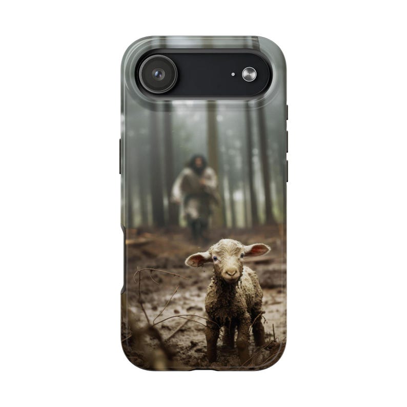 Christian Phone Case Jesus Lost Lamb Cover Christian iPhone Case for Samsung Galaxy Faith Phone Case Tough Protective Jesus Phone Case image 17