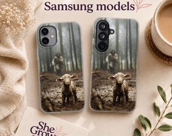 Funda cristiana para teléfono Jesús Cordero Perdido Funda cristiana para iPhone para Samsung Galaxy Funda protectora resistente para teléfono Jesús