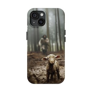 Christian Phone Case Jesus Lost Lamb Cover Christian iPhone Case for Samsung Galaxy Faith Phone Case Tough Protective Jesus Phone Case image 10