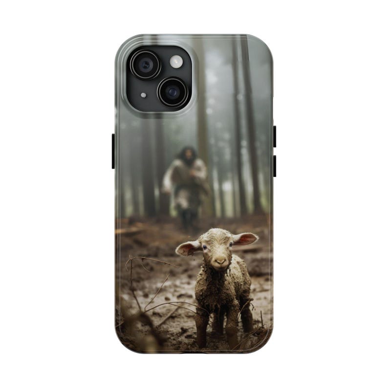 Christian Phone Case Jesus Lost Lamb Cover Christian iPhone Case for Samsung Galaxy Faith Phone Case Tough Protective Jesus Phone Case image 10