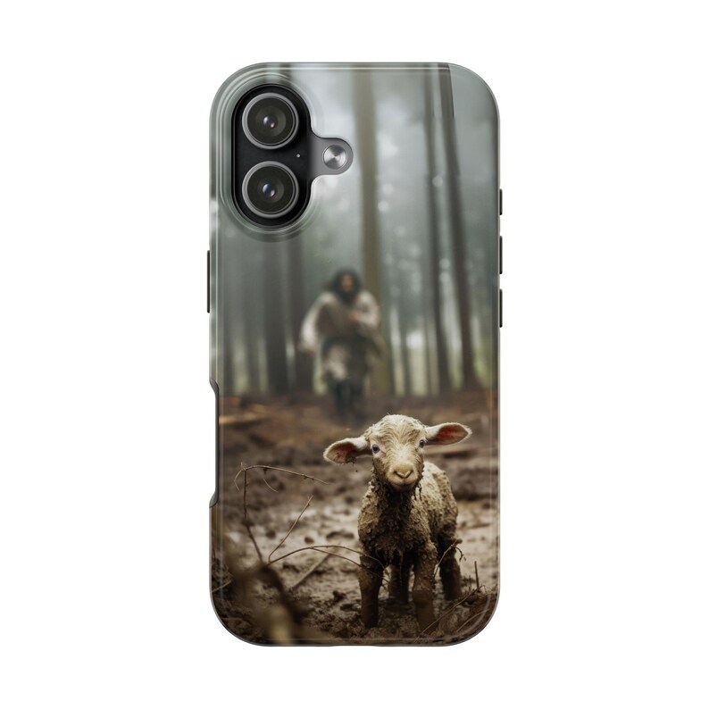Christian Phone Case Jesus Lost Lamb Cover Christian iPhone Case for Samsung Galaxy Faith Phone Case Tough Protective Jesus Phone Case image 15