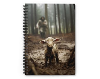 Christian Journal Notebook: Jesus Lamb Artwork, Hardback Faith Writing Pad (A5)