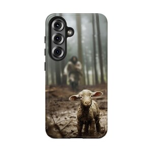Christian Phone Case Jesus Lost Lamb Cover Christian iPhone Case for Samsung Galaxy Faith Phone Case Tough Protective Jesus Phone Case image 19