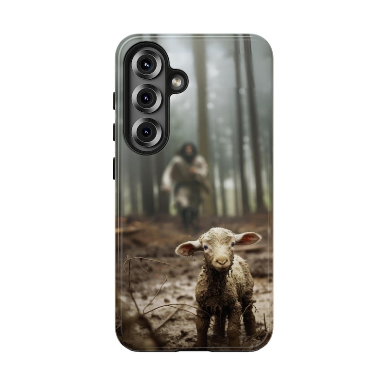 Christian Phone Case Jesus Lost Lamb Cover Christian iPhone Case for Samsung Galaxy Faith Phone Case Tough Protective Jesus Phone Case image 19