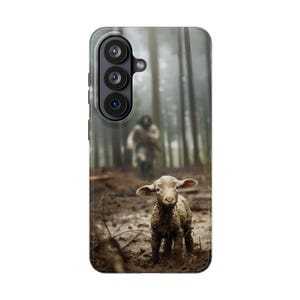 Christian Phone Case Jesus Lost Lamb Cover Christian iPhone Case for Samsung Galaxy Faith Phone Case Tough Protective Jesus Phone Case image 18
