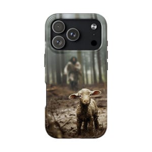 Christian Phone Case Jesus Lost Lamb Cover Christian iPhone Case for Samsung Galaxy Faith Phone Case Tough Protective Jesus Phone Case image 16