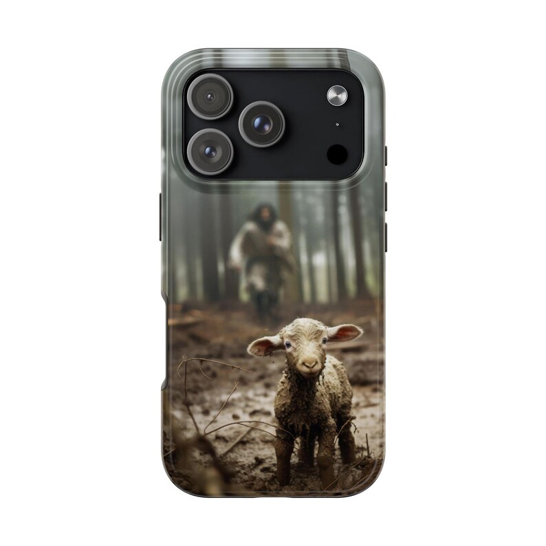 Christian Phone Case Jesus Lost Lamb Cover Christian iPhone Case for Samsung Galaxy Faith Phone Case Tough Protective Jesus Phone Case image 16