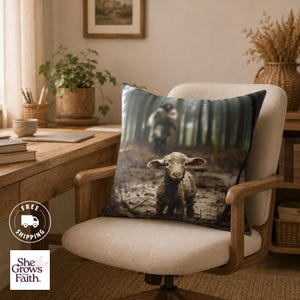 sofa cushion cover, sofa cushion covers with zipper, sofa cushion slip cover, sofa cushion covers, pillow cover, throw pillow cover, polyester cushion, decorative cushions, jesus and the lamb, square cushion cover, square pillow,
