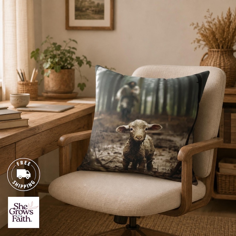 sofa cushion cover, sofa cushion covers with zipper, sofa cushion slip cover, sofa cushion covers, pillow cover, throw pillow cover, polyester cushion, decorative cushions, jesus and the lamb, square cushion cover, square pillow,