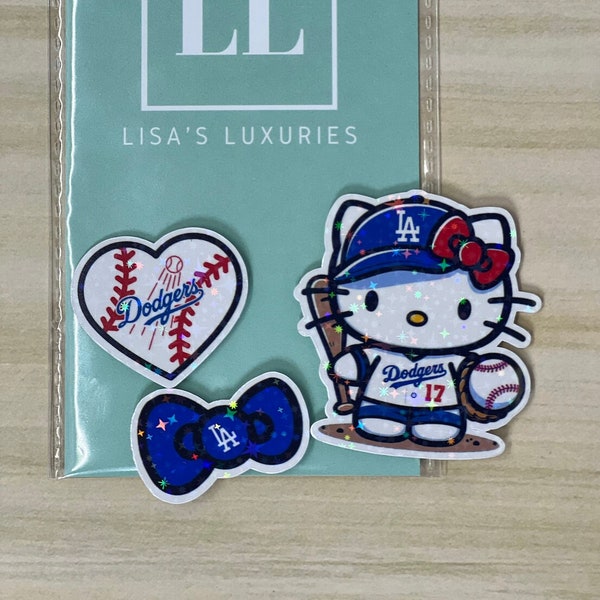 Los Angeles Dodgers Kitty Holographic Sticker