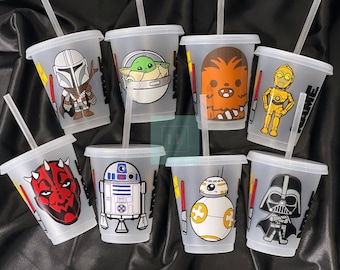 10 x Star Wars Villains Party Straws - Drinks Cup Table Decorations