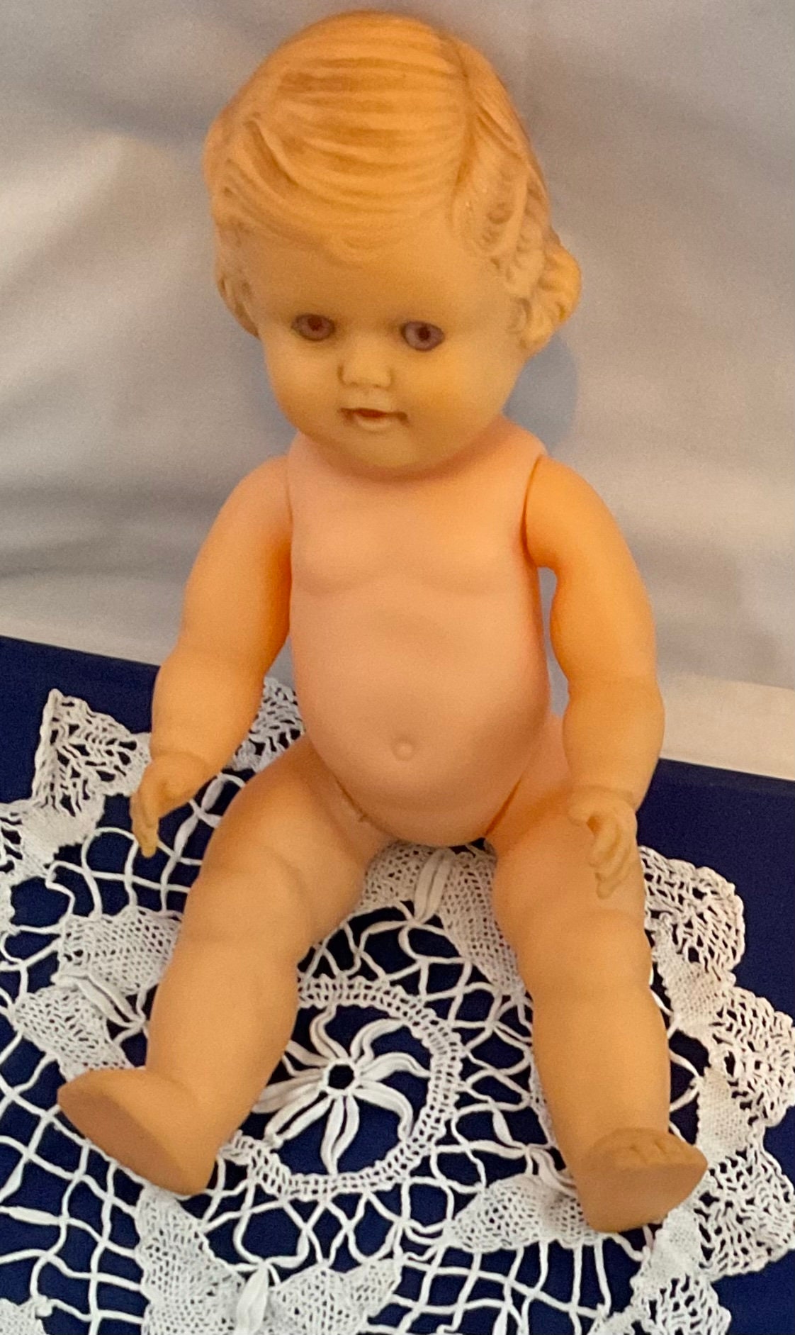 vintage-moulded-rubber-doll-1950-s-etsy