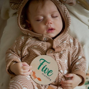 Marcadores de hitos mensuales para bebés, regalo para mamá embarazada, tarjetas de hitos para bebés, regalo de embarazo, regalos de baby shower, accesorios para fotos de bebés