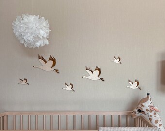 Nursery decor wooden swan,boho nursery decor girl and boy,swan kids room,princess swan wall decor,safari nursery decor,swan baby room decor