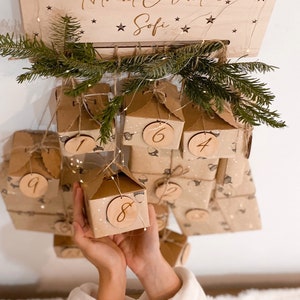 Advent calendar and merry christmas decor, custom advent calendar, christmas countdown calendar, nativity advent calendar for kids