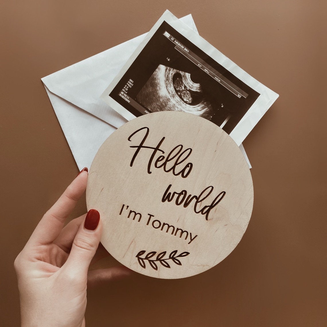 Baby milestone Hello worldwith baby name newborn | Etsy