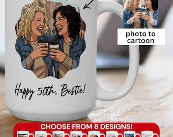 50th Birthday Gifts For Her, Personalized Auntie Mug, Custom Photo Mug Daughter In Law Gifts, 50th Birthday Ideas For Best Friend, Oma Gifts