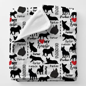 French Bulldog Cute Dog Lovers Gift, French Bulldog Gift For Dog Parent, Bulldog Personalized Blanket, Custom Name Blanket For Kid, Mom Gift