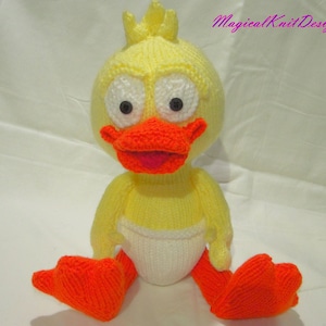 Dudi Baby Duck - knitting pattern - Magicalknit design ducklings toys animals