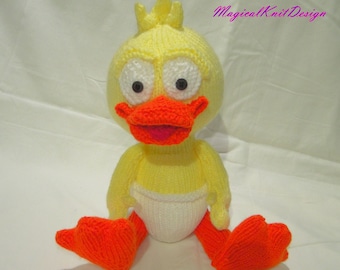 Patito Dudi - patrón de tejido - Diseño Magicalknit: patitos, juguetes y animales