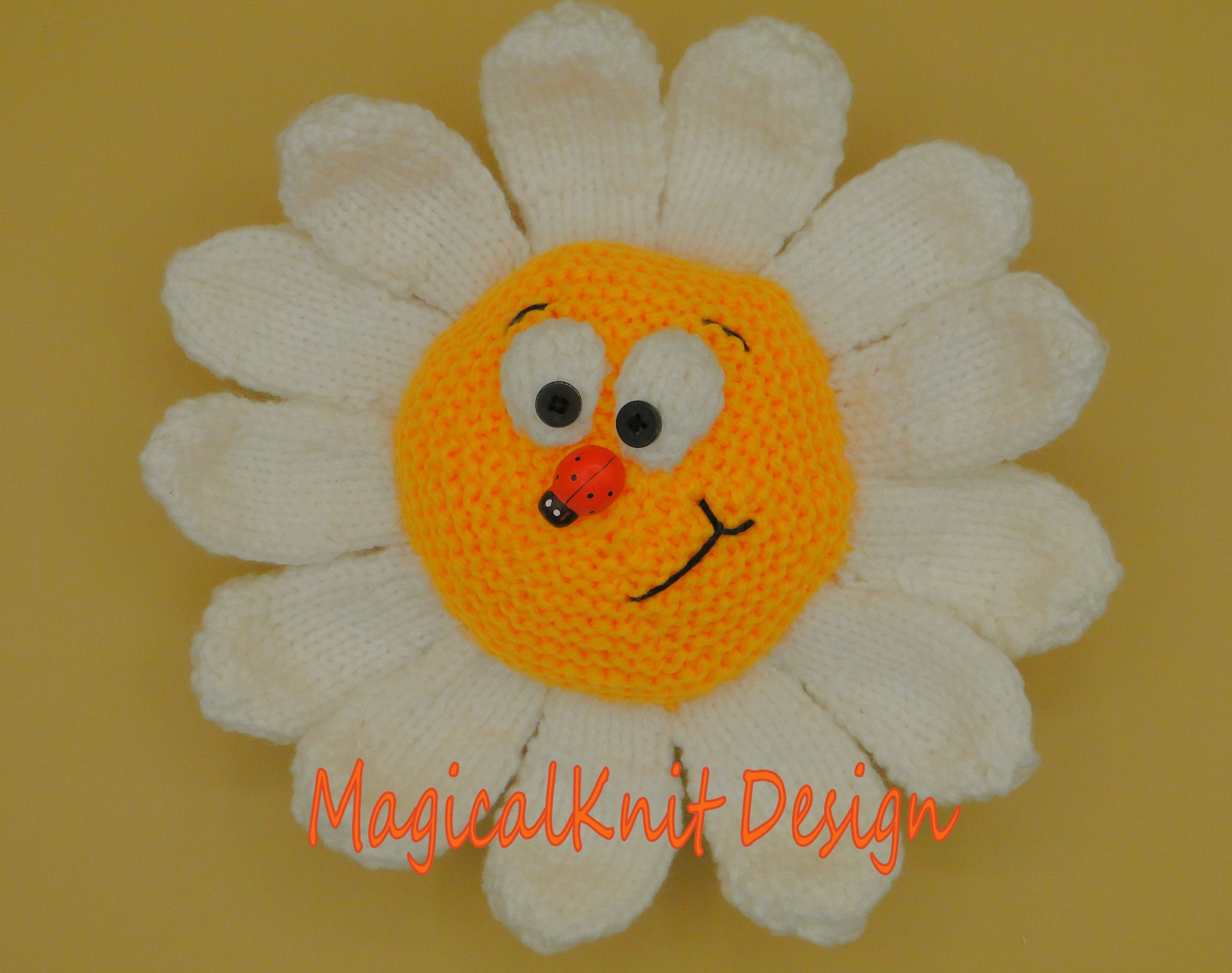 Didi Daisy Flower Knitting Patter Cushion Soft Baby Toys Etsy
