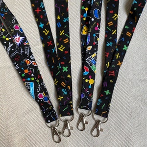 Math & Science Lanyard / Badge Holder / Teacher Lanyard