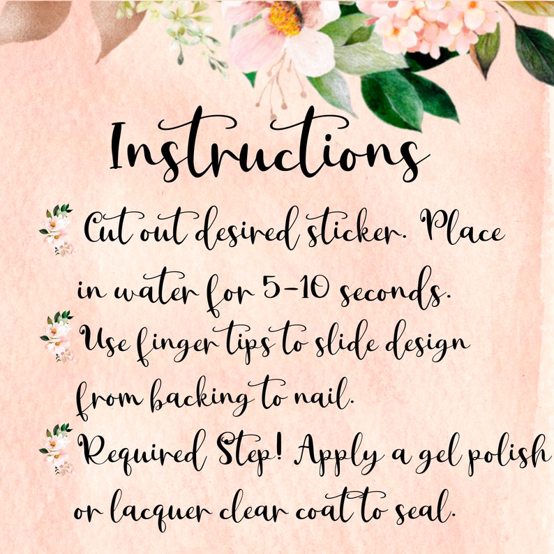 Mermaid Nail Stickers Cute Nail Decals Nail Art Supplies Etsy