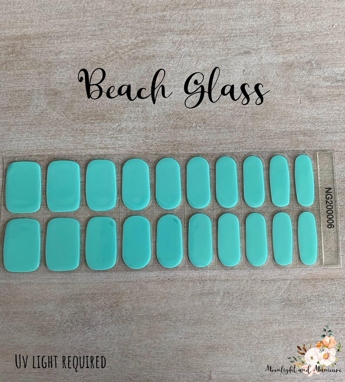 20 Strip UV Gel Polish Wrap Nail Decal Nail Stickers Nail Etsy